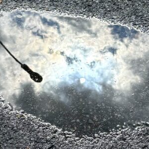 Street Lamp Over Blue